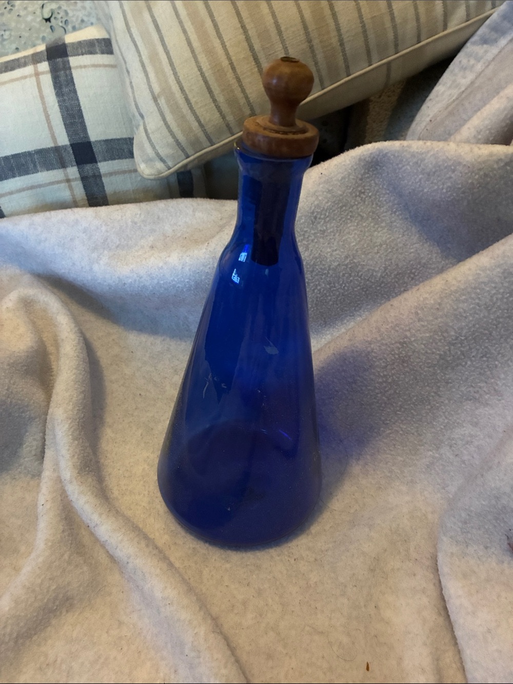 T.J.Maxx Deep Blue Glass Vase